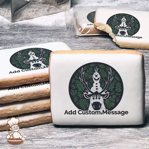 Frozen 2 Olaf and Sven Custom Message Cookies (Rectangle)