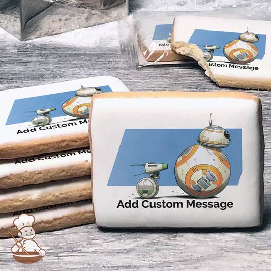 Star Wars Episode 9 Hero Droids Custom Message Cookies (Rectangle)