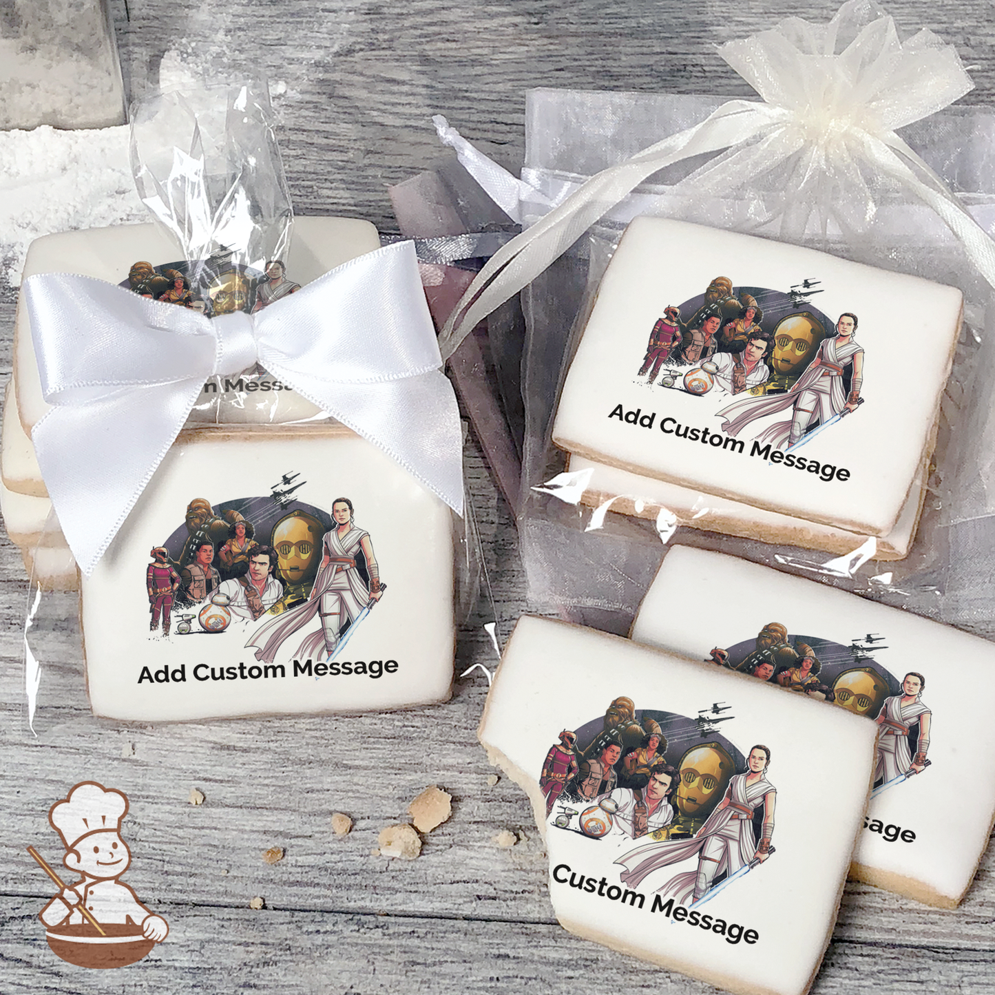 Star Wars Episode 9 Resistance Custom Message Cookies (Rectangle)