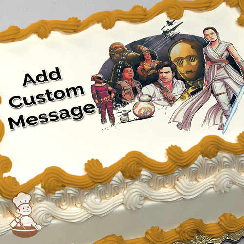 Star Wars Episode 9 Resistance Photo Cake