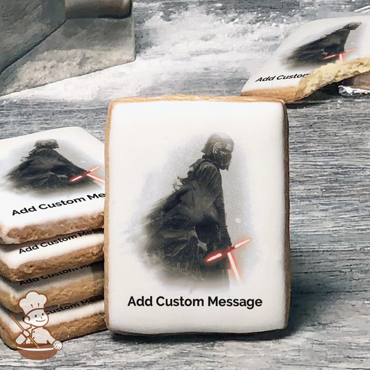 Star Wars Episode 9 Kylo and Darth Custom Message Cookies (Rectangle)