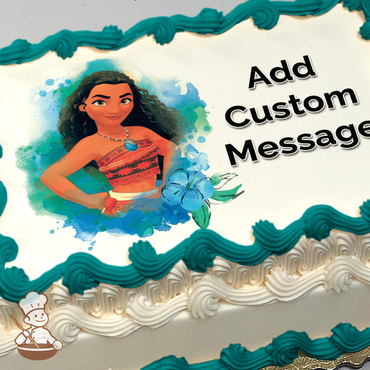 Disney Princess Moana Photo Cake