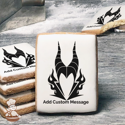 Disney Villains Maleficent Custom Message Cookies (Rectangle)