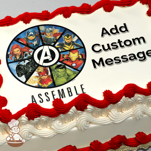 Avengers Theme Photo Cake | bakehoney.com