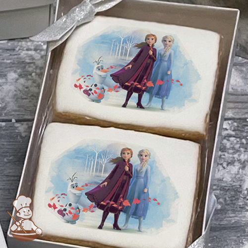 Frozen 2 Elsa, Anna and Olaf Cookie Gift Box (Rectangle)