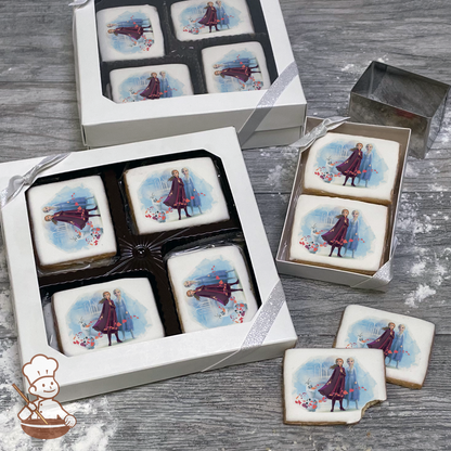 Frozen 2 Elsa, Anna and Olaf Cookie Gift Box (Rectangle)