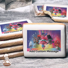 Load image into Gallery viewer, DreamWorks Trolls 2 Great Vibes! Custom Message Cookies (Rectangle)