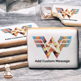 Wonder Woman 1984 Fight For Justice Custom Message Cookies (Rectangle)