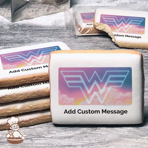 Wonder Woman 1984 Custom Message Cookies (Rectangle)