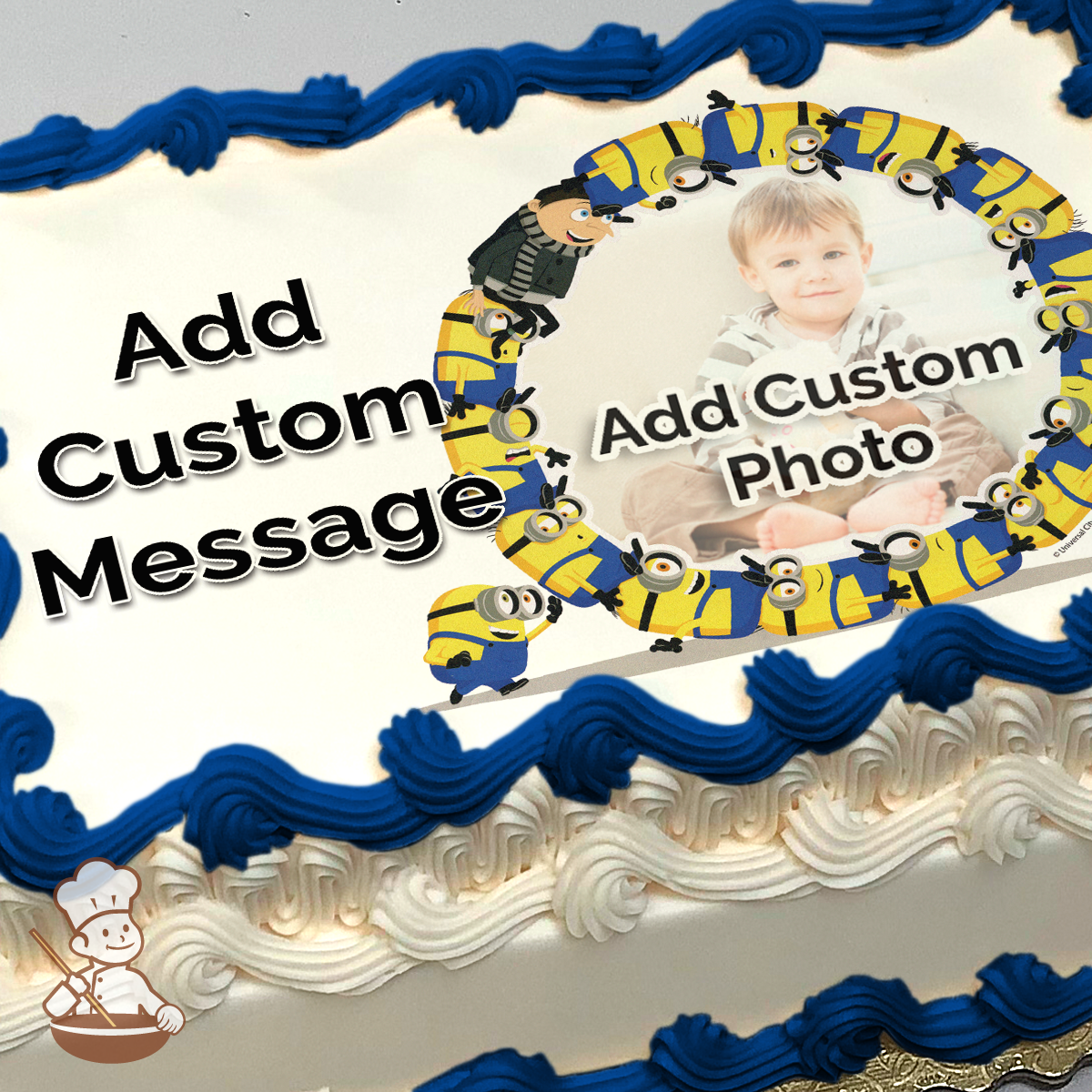 Minions 2 The Rise of Gru Custom Photo Cake