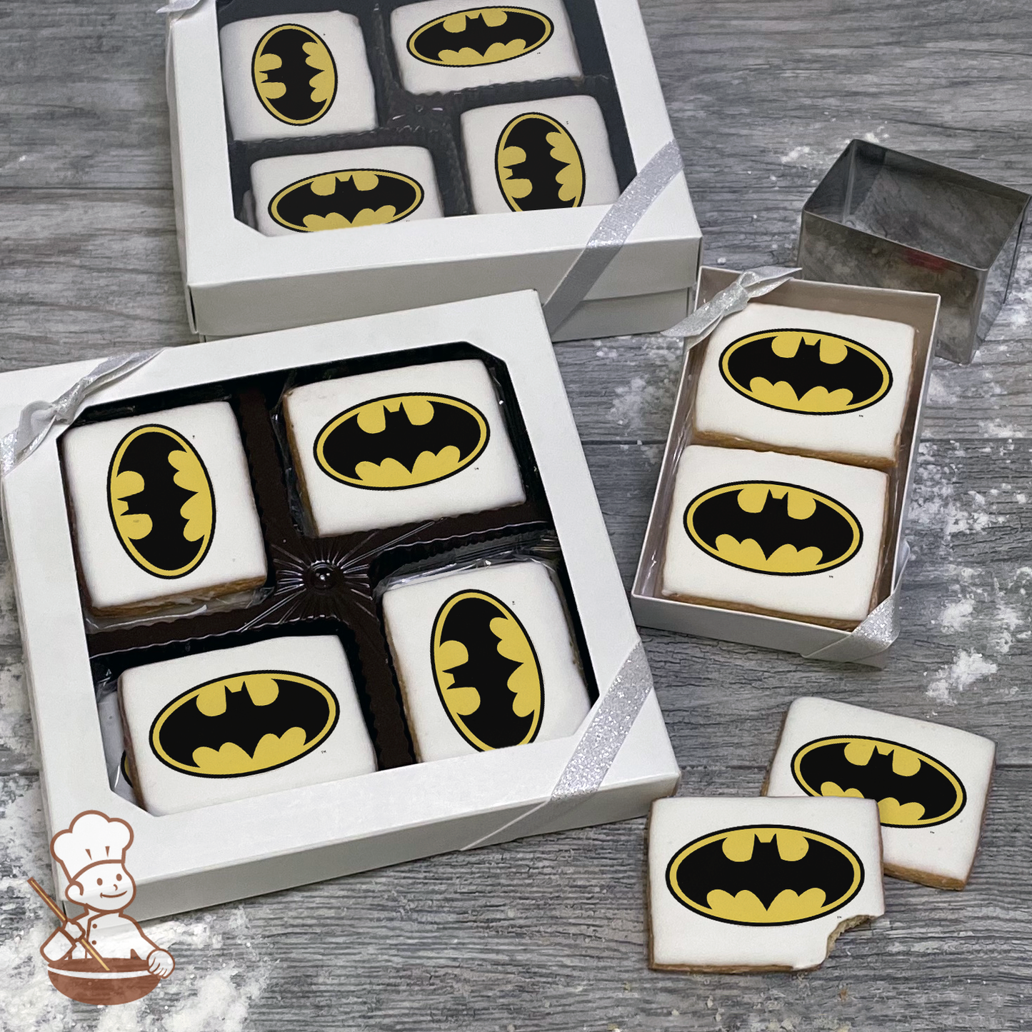 Batman Emblem Cookie Gift Box (Rectangle)