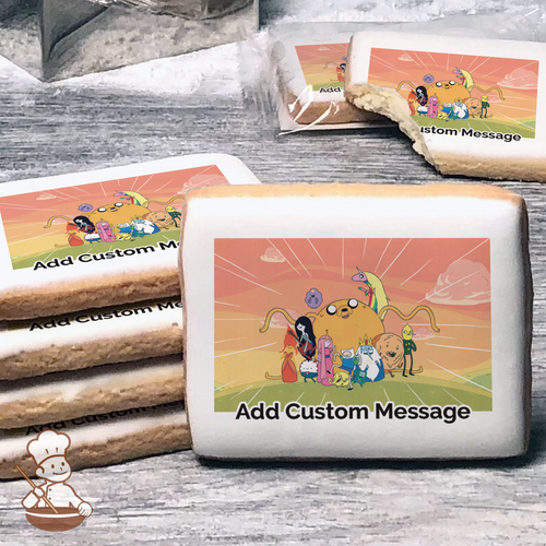 Adventure Time Land Of Ooo Custom Message Cookies (Rectangle)