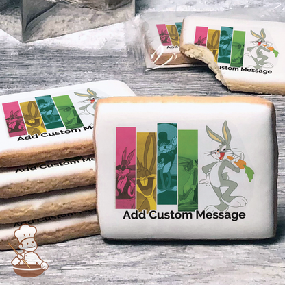 Looney Tunes Bugs Bunny Custom Message Cookies (Rectangle)