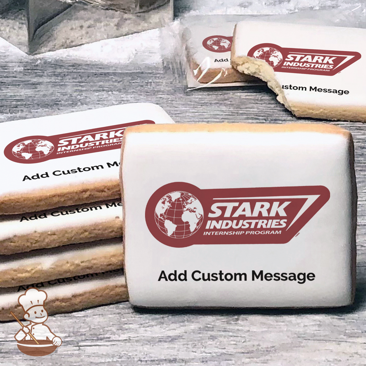 Marvel's Spider-Man Stark Internship Custom Message Cookies (Rectangle)