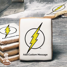 Load image into Gallery viewer, Justice League Flash Custom Message Cookies (Rectangle)