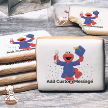 Load image into Gallery viewer, Sesame Street Elmo Graduate Custom Message Cookies (Rectangle)