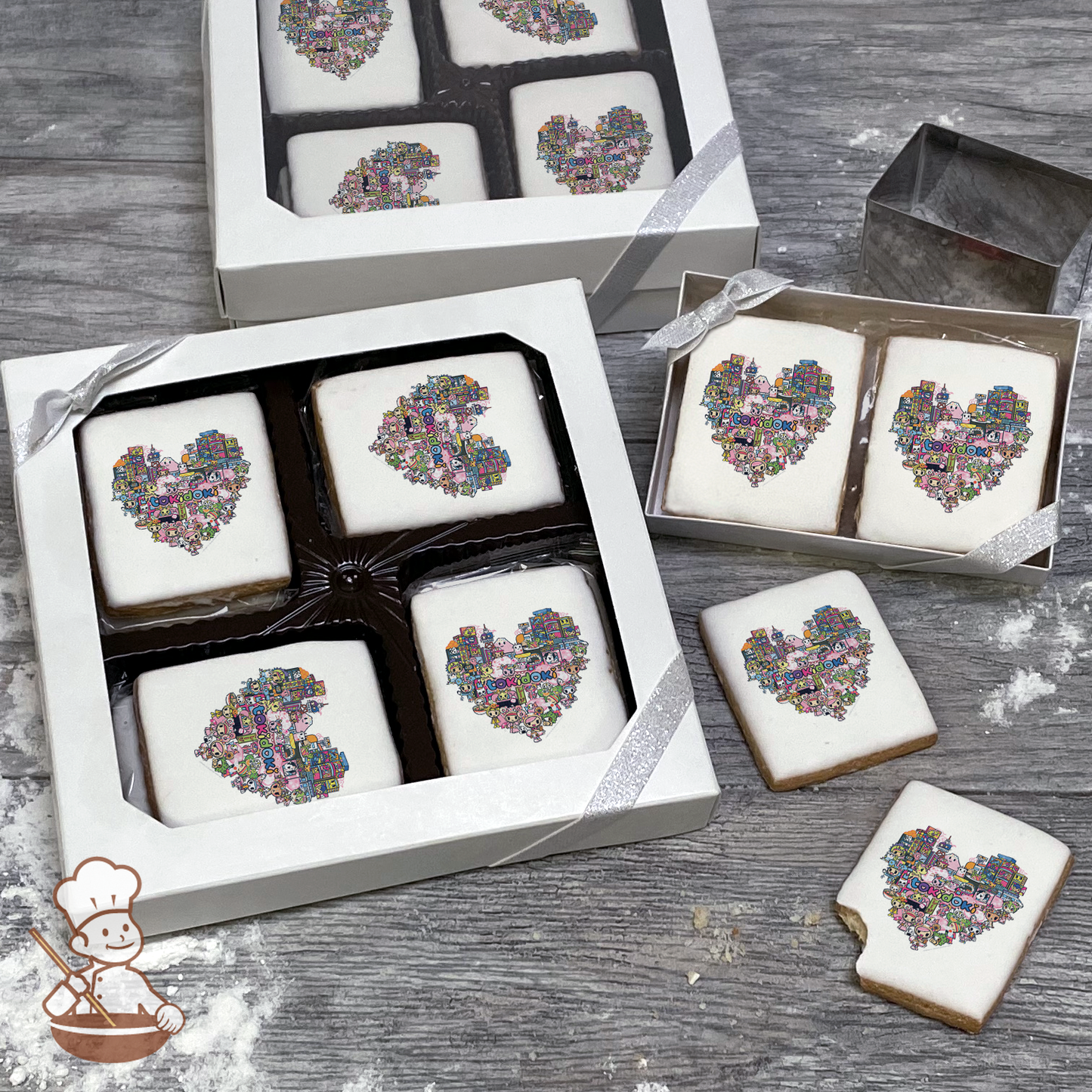 Tokidoki Heart Cookie Gift Box (Rectangle)