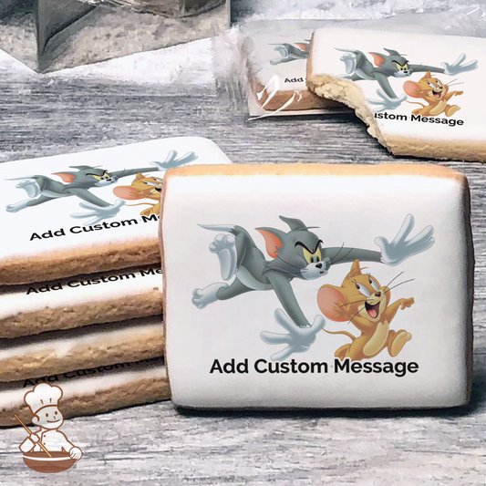 Tom & Jerry Custom Message Cookies (Rectangle)
