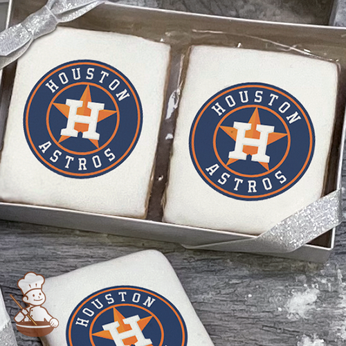 MLB Houston Astros Cookie Gift Box (Rectangle)