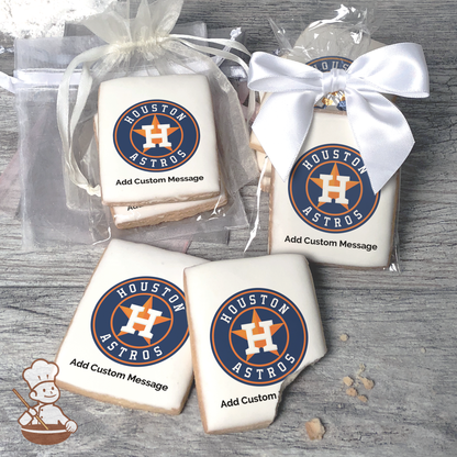 MLB Houston Astros Custom Message Cookies (Rectangle)