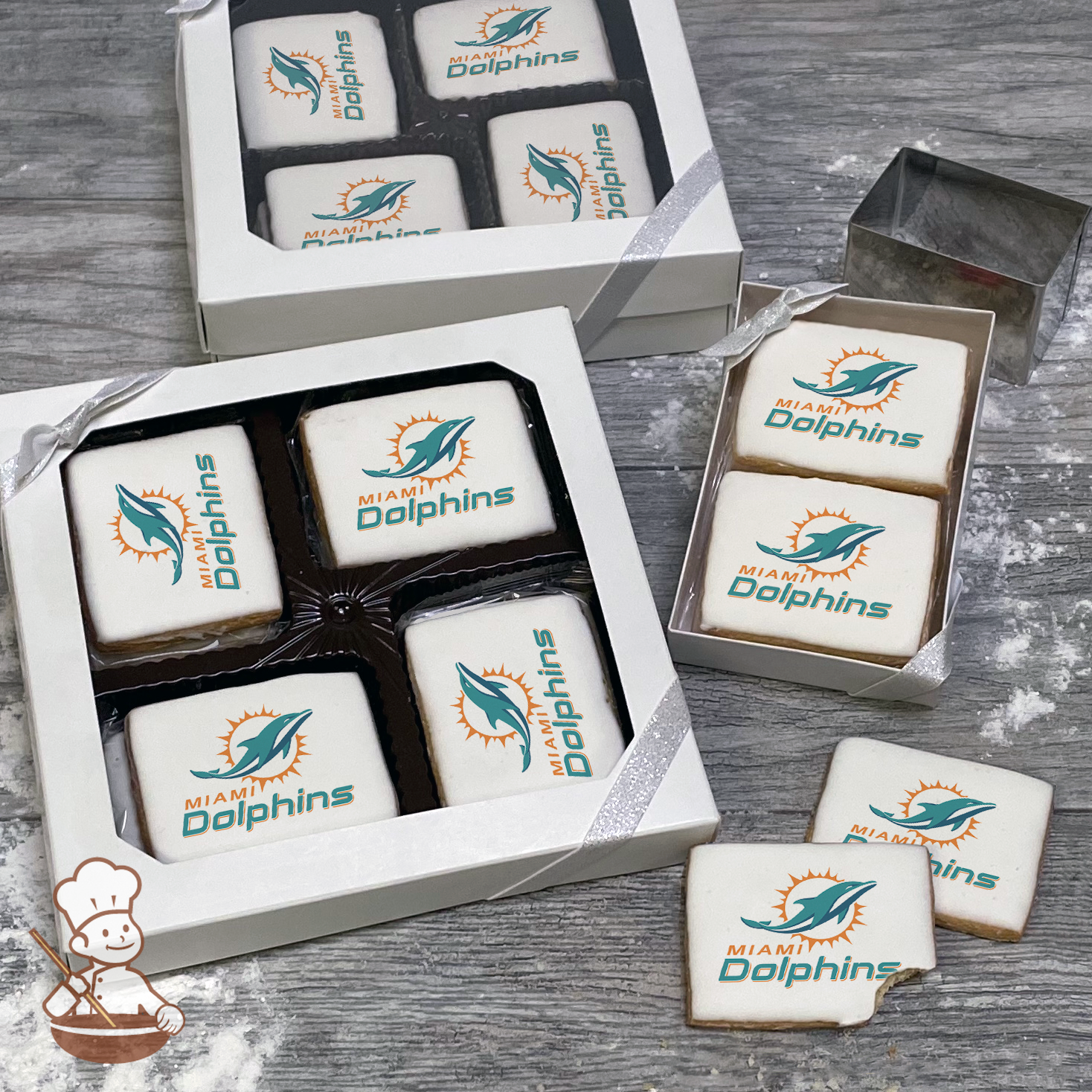 NFl Miami Dolphins Cookie Gift Box