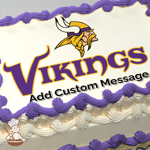 NFL Minnesota Vikings Photo Cake