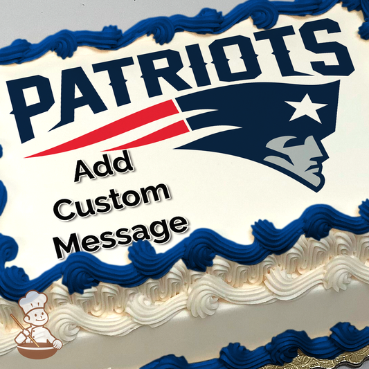 NFL New England Patriots Photo Cake