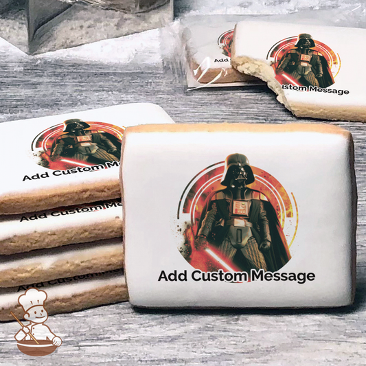 Star Wars Darth Vader Custom Message Cookies (Rectangle)