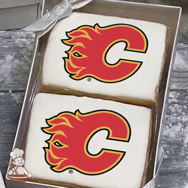 NHL Calgary Flames Cookie Gift Box (Rectangle)