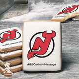 NHL New Jersey Devils Custom Message Cookies (Rectangle)