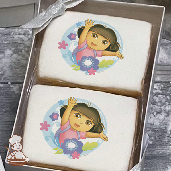 Dora the Explorer Flowers Cookie Gift Box (Rectangle)