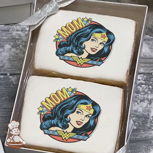 Wonder Woman Amazing Mom Cookie Gift Box (Rectangle)