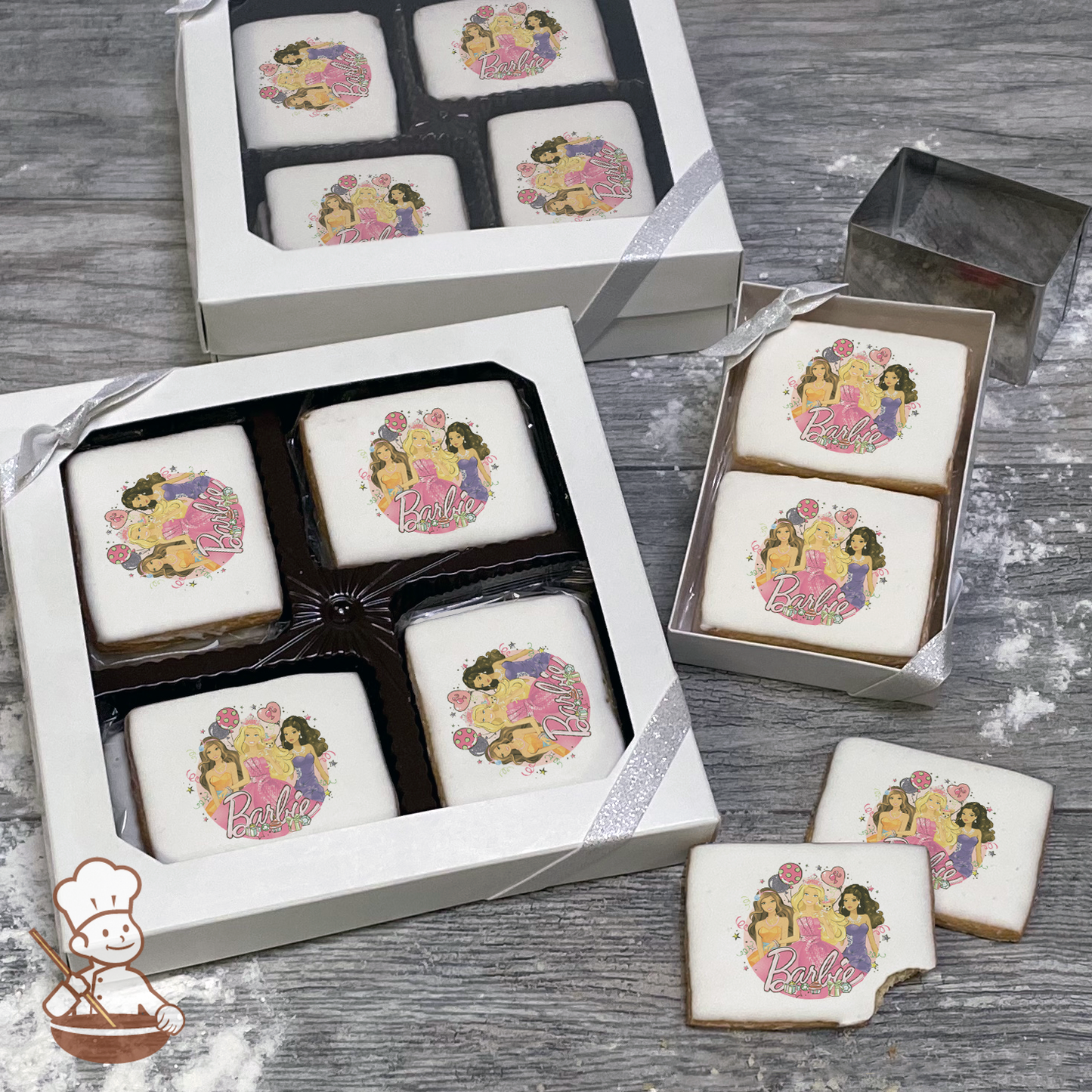 Barbie Glitter Party Cookie Gift Box (Rectangle)