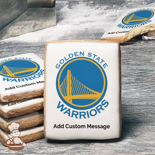 NBA Golden State Warriors Custom Message Cookies (Rectangle)