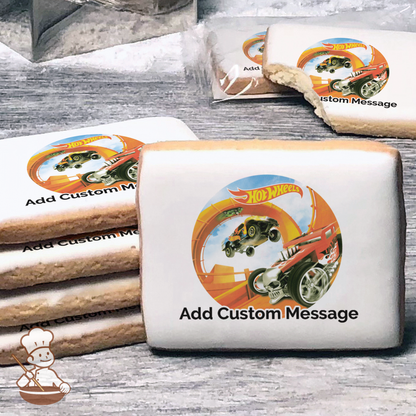 Hot Wheels Steer Clear Custom Message Cookies (Rectangle)
