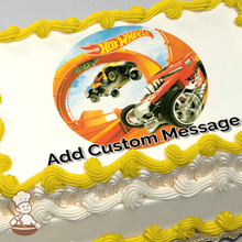 Load image into Gallery viewer, Hot Wheels Steer Clear Photo Cake