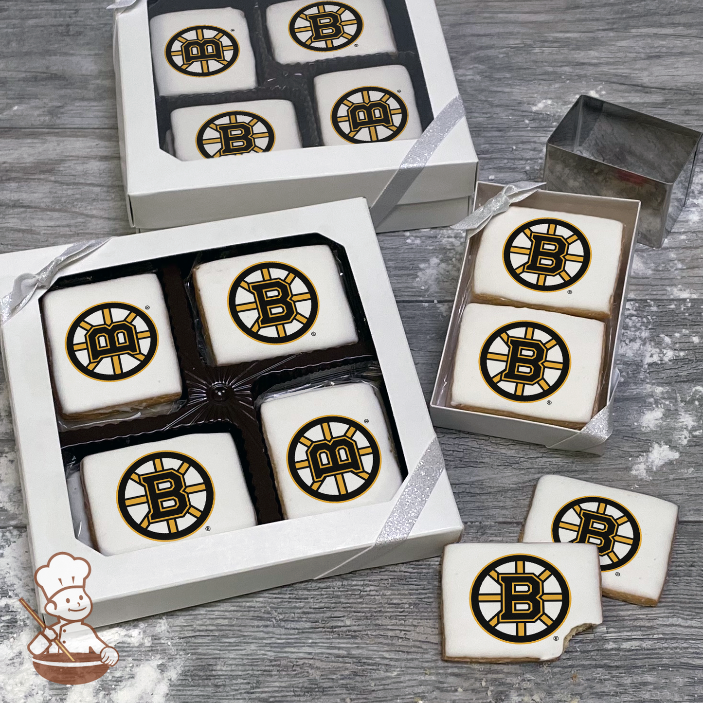 NHL Boston Bruins Cookie Gift Box (Rectangle)