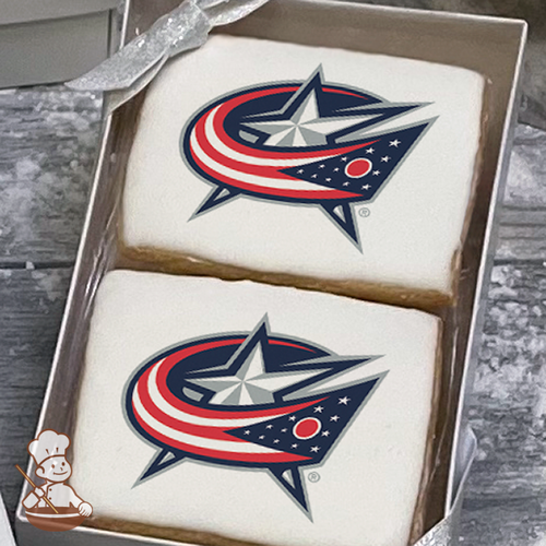 NHL Columbus Blue Jackets Cookie Gift Box (Rectangle)
