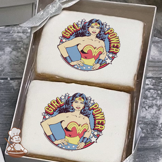 Wonder Woman Girl Power Cookie Gift Box (Rectangle)