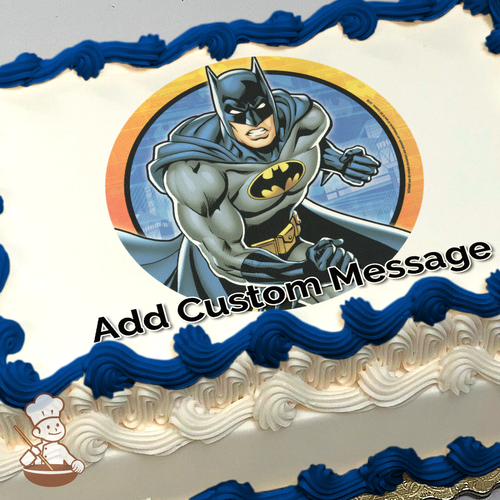 Batman KAA BOOM Photo Cake