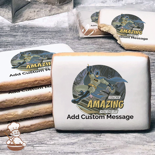 Batman You're Amazing Custom Message Cookies (Rectangle)