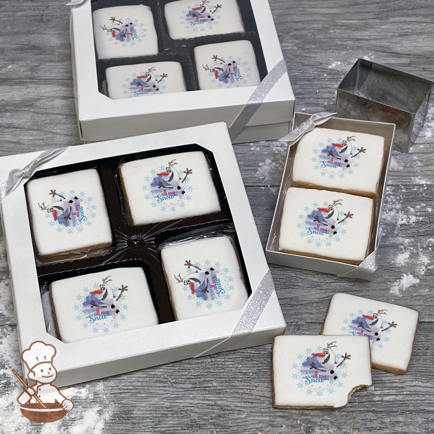 Frozen Olaf With All My Snow Cookie Gift Box (Rectangle)