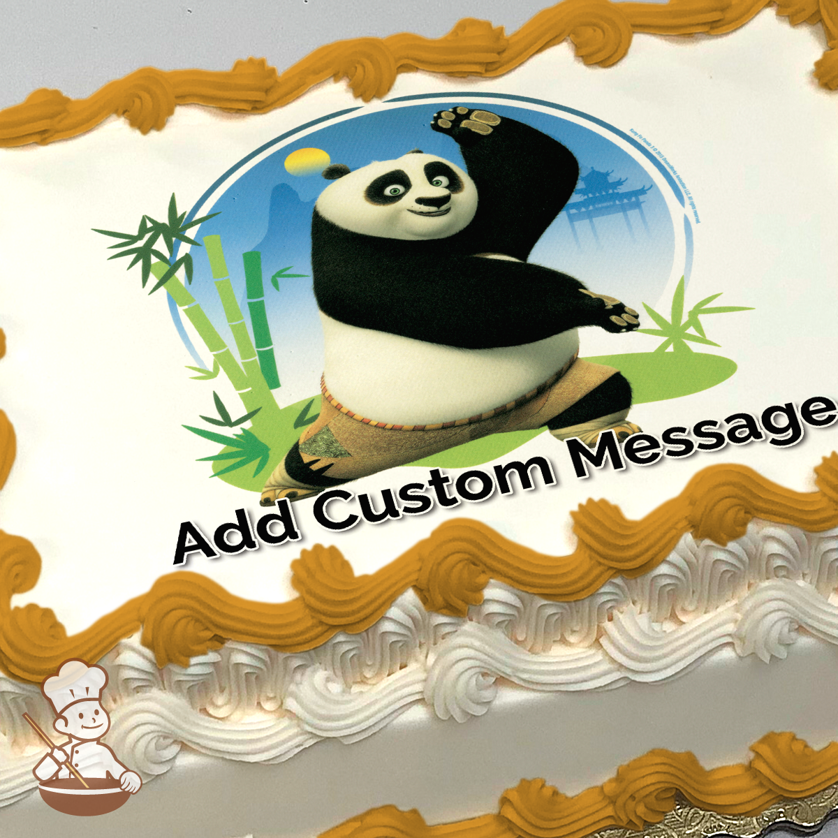 Kung Fu Panda 3 Power of Chi Photo Cake