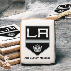 NHL Los Angeles Kings Custom Message Cookies (Rectangle)