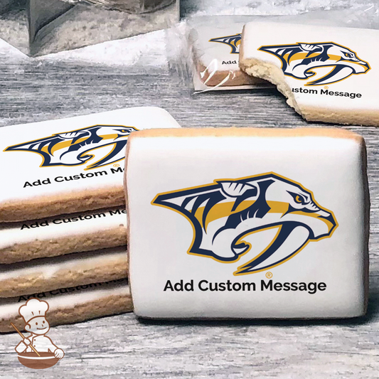 NHL Nashville Predators Custom Message Cookies (Rectangle)