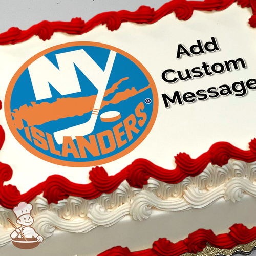 NHL New York Islanders Photo Cake