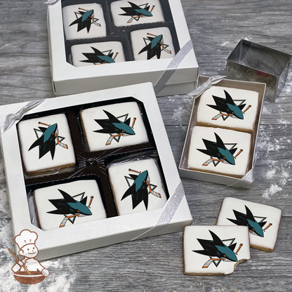 NHL San Jose Sharks Cookie Gift Box (Rectangle)