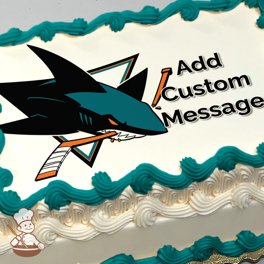 NHL San Jose Sharks Photo Cake