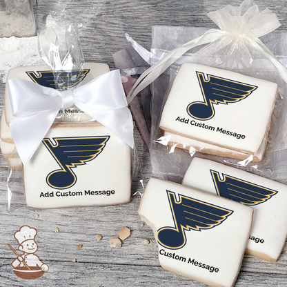NHL St. Louis Blues Custom Message Cookies (Rectangle)