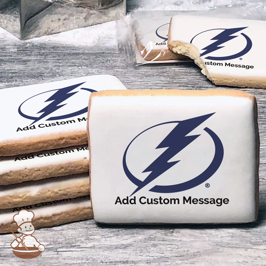 NHL Tampa Bay Lightning Custom Message Cookies (Rectangle)